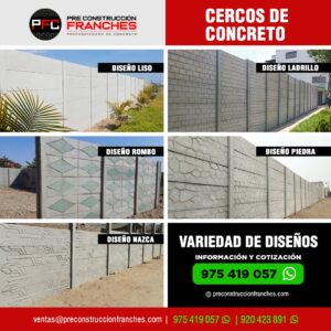 Cercos Prefabricados Concreto Lima Peru